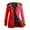 Red, variant on ICHUANYI Women's Fashion Outwear Zip Up Hoodie Light Oversized Coat Leopard Patchwork Tunic Hooded Sweatshirt Fall Winter Jacket with Pockets