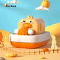 thumbnail image 2 of Baby bath water toy - Windup Ship Bath Toy, Cartoon Animal Yellow Duck Boat Toy Wind-up Yacht Bathtub Toy Clockwork Frog Boat Water Toy Speed Boat Tub Toy (Duck), 2 of 4