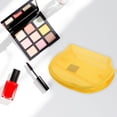 thumbnail image 4 of Unique Bargains 1 Pc Mesh Hand-held Sundries Makeup Bag Yellow 9.84in, 4 of 5