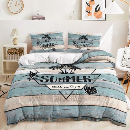 Hosima 3 Piece 3D Digital Printed Duvet Cover Full Size Bedroom Decorative Bedding Set,DEC32-Full