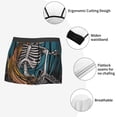 thumbnail image 6 of Bingfone Coffee-Drinking Skull Men's Underwear - Casual Stretch Boxer Briefs-XX-Large, 6 of 7