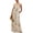 Beige, variant on Women's Bohemian Print Cami Maxi Dress with Pockets 95% Cotton 5% Spandex Comfortable Everyday Dress Easy Care
