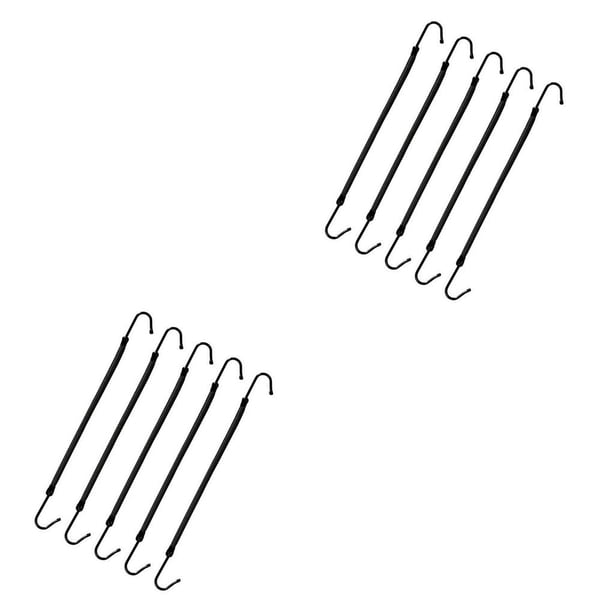 Minnieouse 5 piezas de gancho elástico para el cabello soporte para cola de caballo Negro Café Albaricoque