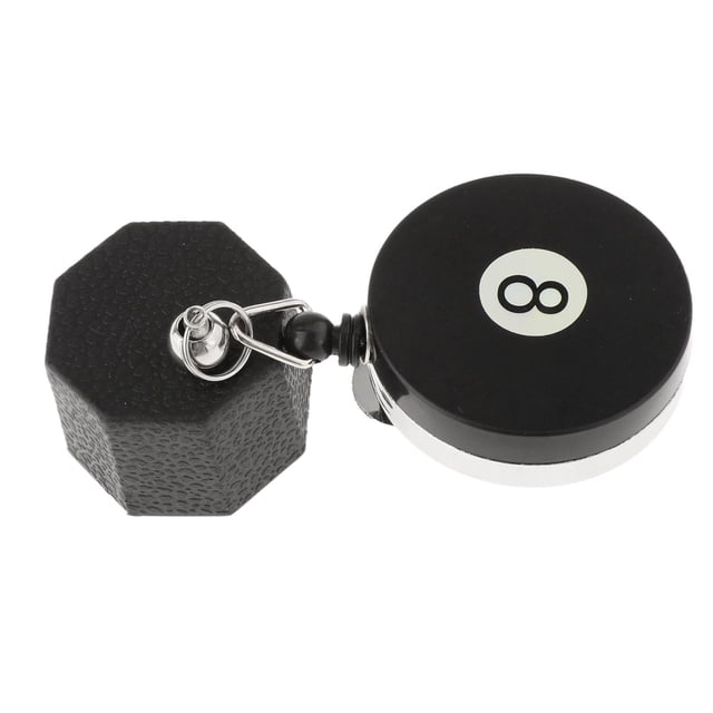 fastboy Porte-Craie pour Queue de Billard Rétractable Outil Porte-Craie pour Jeu Snooker Sports Rond Octogonal Extensible 10cm à 80cm