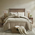 thumbnail image 6 of Bedding Sets, 7 Piece Faux Suede Comforter Set Tan Queen, Bed Sets, Comforter Sets,, 6 of 11