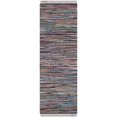 thumbnail image 1 of Safavieh Rag Rug Collection RAR121E Handmade Boho Stripe Cotton Runner, 2'3" x 8' , Rust / Multi, 1 of 1