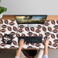 thumbnail image 4 of Long Mouse Pads for Desk,Brown Footballs Repeat Pattern Desk Mats on Top Of Desks, Desk Mouse Pad Extra Large with 3mm Non-Slip Base and Stitched Edge for Gaming,Office,Work,Home 47.3"x23.6", 4 of 6