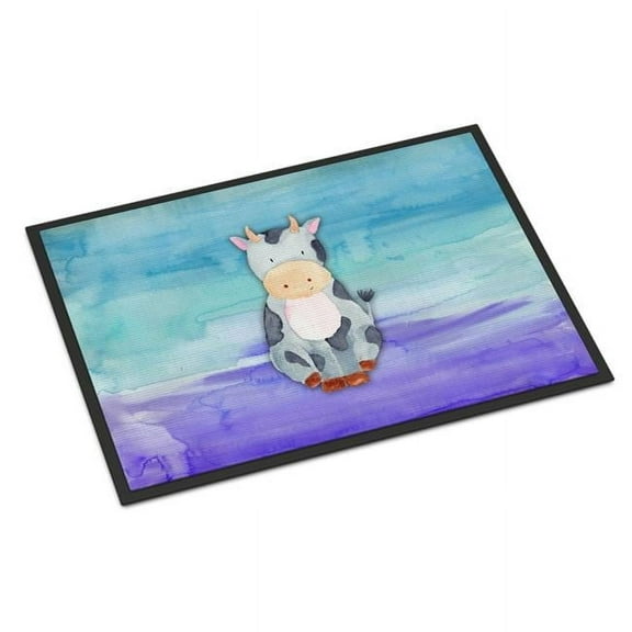 24 x 36 in. Cow Watercolor Indoor or Outdoor Mat