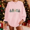 thumbnail image 2 of fheaev Christmas Sweatshirts for Women Christmas Graphic Crewneck Oversized Fleece Lined Sweater Holiday Xmas Long Sleeve Shirts Pullover Winter Tops, 2 of 5