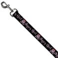 thumbnail image 2 of Buckle-Down Pet Leash, Dog Leash, Angry Girl Black Pink, 6 Feet Long 1.0 Inch Wide, 2 of 6