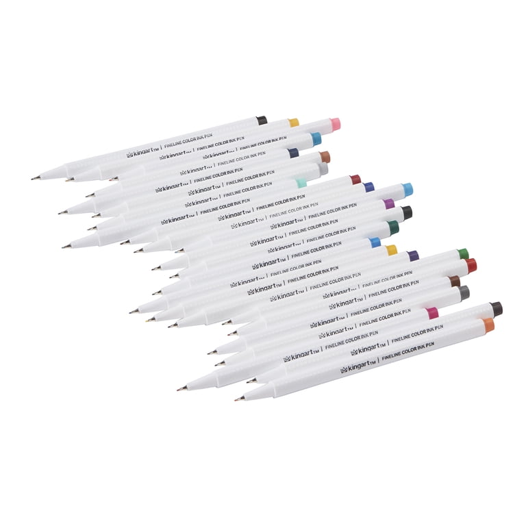 KINGART Fine Line Color Ink Pens, 0.4mm, 24-Color Set photo 8