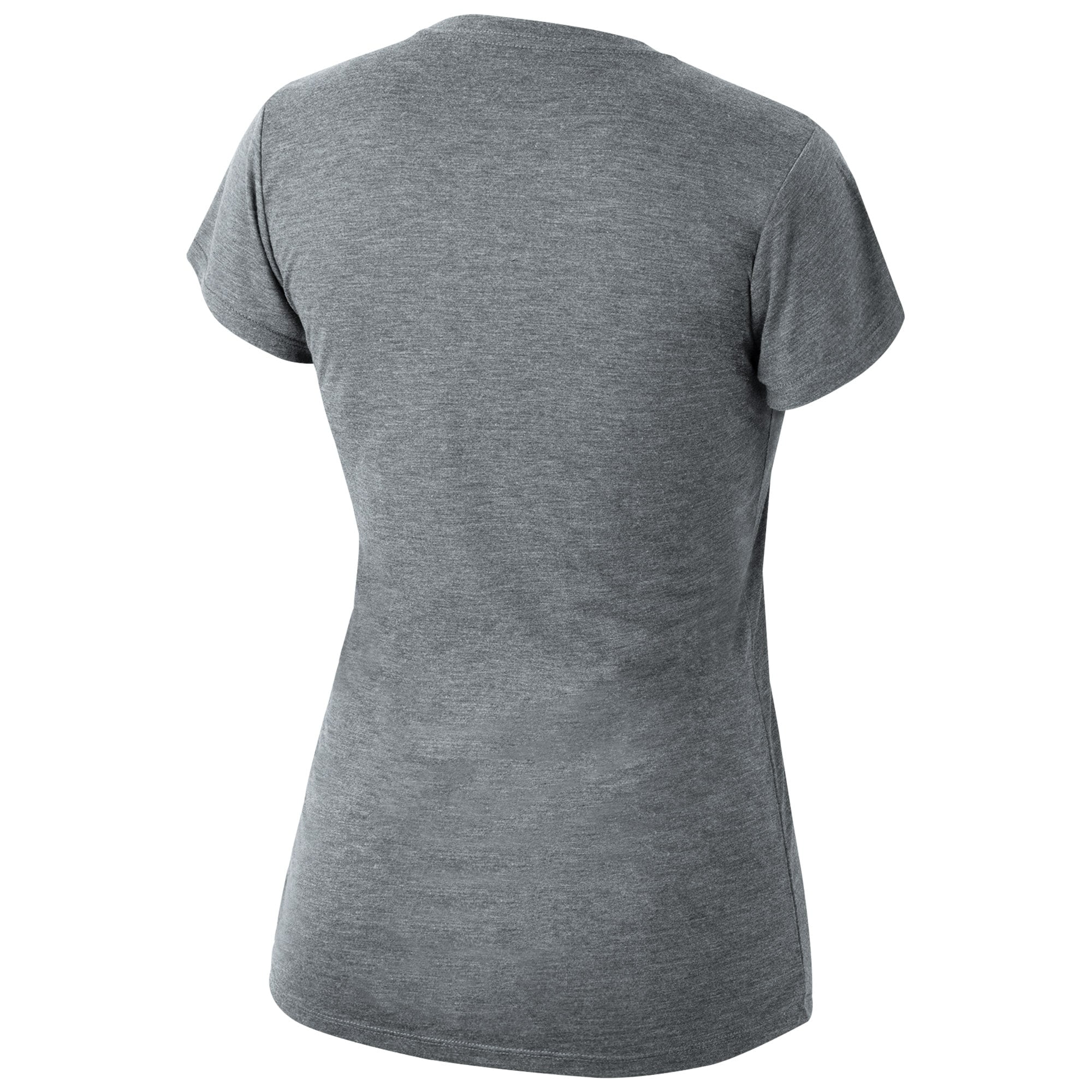 Women's Heathered Gray Louisville Cardinals Sideline Scoop Neck T-Shirt
