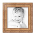 thumbnail image 2 of ArtToFrames 8" x 8" Gold with Green Tones Picture Frame, 8x8 inch Gold Wood Poster Frame (WOM-5079), 5 Pack, 2 of 5