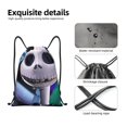 thumbnail image 4 of Goofa The Nightmare Before Christmas Print Drawstring Backpack Bag Sport Gym Sackpack Cinch Bags Drawstring Bags Draw String Sport Bag-Small, 4 of 6
