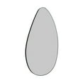 thumbnail image 3 of Glass Warehouse Starla 28 in. x 48 in. Pebble Mirror Black, 3 of 5