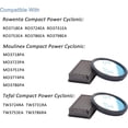 thumbnail image 3 of Kit de filtros de 2 uds para aspiradoras ciclónicas Rowenta/Moulinex/Tefal Compact Power, accesorio de repuesto para sistema de filtración ZR005901, 3 of 5