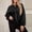 Black #018, variant on Women's Oversized Henley Sweatshirt Long Sleeve Half Button Pullover Tops Casual Raw Edge Loose Tunic Shirts Pink S