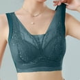 thumbnail image 6 of LLYWEY Soft Bras for Women Bras Women Plus Size Ladies Longline Bra Style-1055 Women's Plus Double Support Bra Feature Adult Female Plus Size Sports Bras Blue 44B, 6 of 7