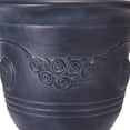 thumbnail image 6 of Christopher Knight Home 21.26"H Vintage MGO Outdoor Flower Urn Planter for Garden, Antique Black, Set of 2, 6 of 11