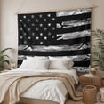 thumbnail image 3 of American Rustic Flag,Tapestry for Bedroom Wall Hanging Tapestry,Independence Day USA Star Stripes Flag Ceiling Backdrop Tapestries Poster Blanket Wall Decor for Teens Room Living Room Dorm 55" x 73", 3 of 8