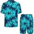 thumbnail image 3 of PRIYAL Mens Pajama Set Short Sleeve 2 PCS Sleepwear Soft Summer Button Down Loungewear Set Pj Set Casual Outfits, 3 of 9