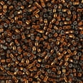 thumbnail image 2 of Miyuki Delica Seed Beads – Size 11/0 (1.6 mm), DB0612, Silver-Lined Smoked Topaz Dyed, 7.2 g, Approx. 1440 Beads, 2 of 7