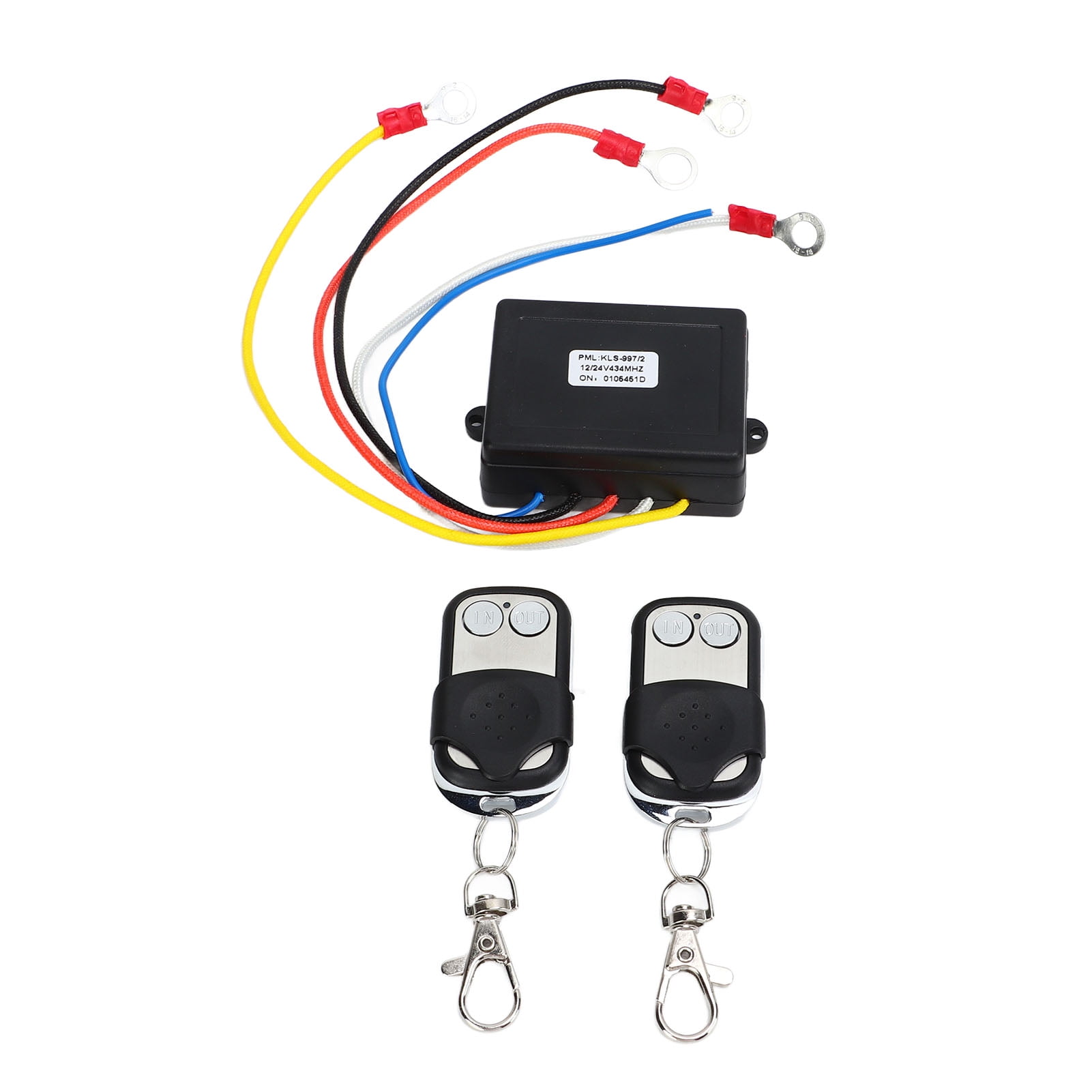 Wireless Winch Remote Control Kit, 12V 24V Waterproof 75ft Long Range