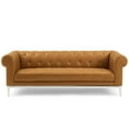 thumbnail image 5 of Modway Idyll Tufted Button Upholstered Leather Chesterfield Sofa in Tan, 5 of 7