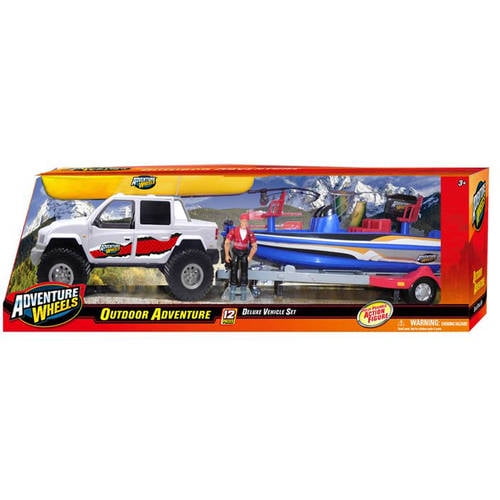 toy bass boat and truck