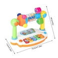 thumbnail image 3 of Early Learning Piano Toy Musical Instrument With Lights And Sounds Educational Baby Toddler Sensory Activity Play Center Developmental Keyboard RED #16O60, 3 of 9