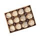 thumbnail image 2 of 12PCS Bolas de Pintura de Flocking, Decoración de la Fiesta de Navidad, Decoración del Árbol de Navidad, Ornamentos de Navidad, Bola de Navidad de Terciopelo Elegante Beige, 2 of 5