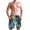 Lemons Wine Leaves on Water, variant on Dailycode Men's Quick Dry Swim Trunks Beach Shorts Casual Summer Board Shorts with Pockets, Light Blue and White Stripes