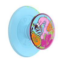 PopSockets MagSafe Phone Grip with Kickstand and Swappable Top - Enamel Flamingo