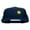 Navy, variant on Round Smiley Face Patched Wool Blend Pro Style Snapback - Black OSFM