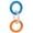 橙蓝色, variant on TPR3 Ring Dragging Dog Toy, Durable and Waterproof Dog Chewing Toy, Pet Training Teeth, Interactive for Small and Medium sized Puppies, Aggressive Chewing Toy