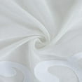 thumbnail image 5 of White Contemporary Velvet Scroll Shower Curtain, 5 of 5