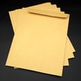 thumbnail image 1 of FONDOTIN 100Pcs Kraft Paper Envelope Brown Plain Color for Elegant Home and Event Use, 1 of 8