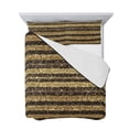 thumbnail image 7 of Black Golden Striped Twin Size Down Alternative Comforter, Lightweight Comforter Quilt Bedding Set with Pillow Shams Luxury Farmhouse Stripes All Seasons Bed Comforter Duvet Insert 68"x86", 7 of 7