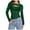 Green, variant on Solid Color Women Mesh Long Sleeve Crew Neck Tops Hollow Front Side Ruched Sheer Blouse Asymmetrical Hem Party Clubwear Shirts Leisure Women Tops Dressy Casual