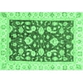 thumbnail image 1 of Ahgly Company Indoor Rectangle Oriental Emerald Green Traditional Area Rugs, 8' x 12', 1 of 4