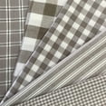thumbnail image 3 of JCS 100% Cotton Magnolia Gray & White Buffalo Plaid Homespun Fabric Sold By The Yard, White and Gray, 3 of 7