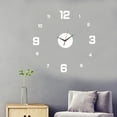 thumbnail image 4 of Mosey Wall Clock Frameless Home Decoration Acrylic Mirror Stickers 3D Digital Hanging Clock Modern Art Decal for Living Room, 4 of 8