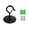 Black, variant on Iron Hanging Hooks Decorative Ceiling Hanger for Plant Baskets Lanterns and Wind Chimes with Safety Spring White