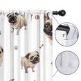 thumbnail image 4 of Blackout Kids Curtains,Pug and Footprint Childrens Insulated Curtains Set Of 2,Bedroom Essentials,Toddler Room Decor 42x54in(106x137cm), 4 of 4