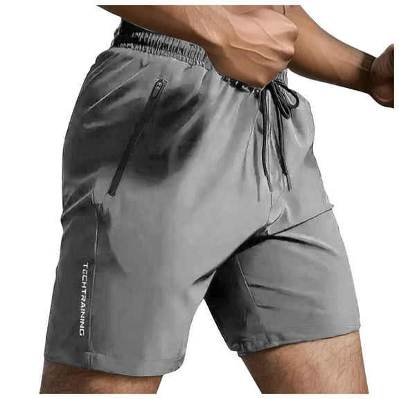 Men's Casual Shorts Mens Button Shorts Fuzzy Mens with Pockets Athletic Short Athletic Little Year Men Tennis Workout Men Pack Pt Active Quick Y Men's Summer Grey M