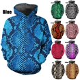 thumbnail image 2 of Sudadera con capucha para hombre con estampado 3D de piel de serpiente, sudaderas para hombre y mujer, sudaderas informales de talla grande con estampado, sudaderas con capucha, camisetas de calle, 2 of 4