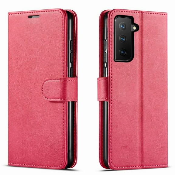 Starshop Samsung Galaxy S23  case, With Tempered Glass Protector, Drop Protection Ring Kickstand Cover Pink