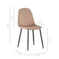 thumbnail image 4 of Set 4 Sillas de Comedor Top Living Eames de Terciopelo Beige, 4 of 9