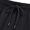 thumbnail image 4 of Hurxie Mens Lightweight Athletic Shorts Quick Dry Gym Workout Running Shorts with Zipper Pockets Black,8XL, 4 of 6