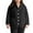 01 Black, variant on Womens Fleece Pyjama Jacket Winter Warm Sleepwear Thickened Plush Home Wear Fuzzy Sherpa Lounge Wear Pjs Loungewear Comfy Soft Nightwear Button Down V Neck Tops with Pockets